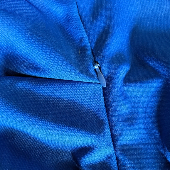 Blue, High-Low Dress - Picture 7 of 7